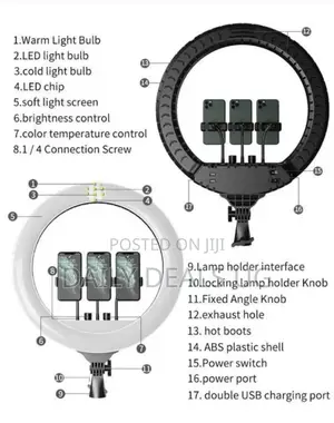 18 Inch80 W Led Ring Light With Stand 3000-6500 Lighting