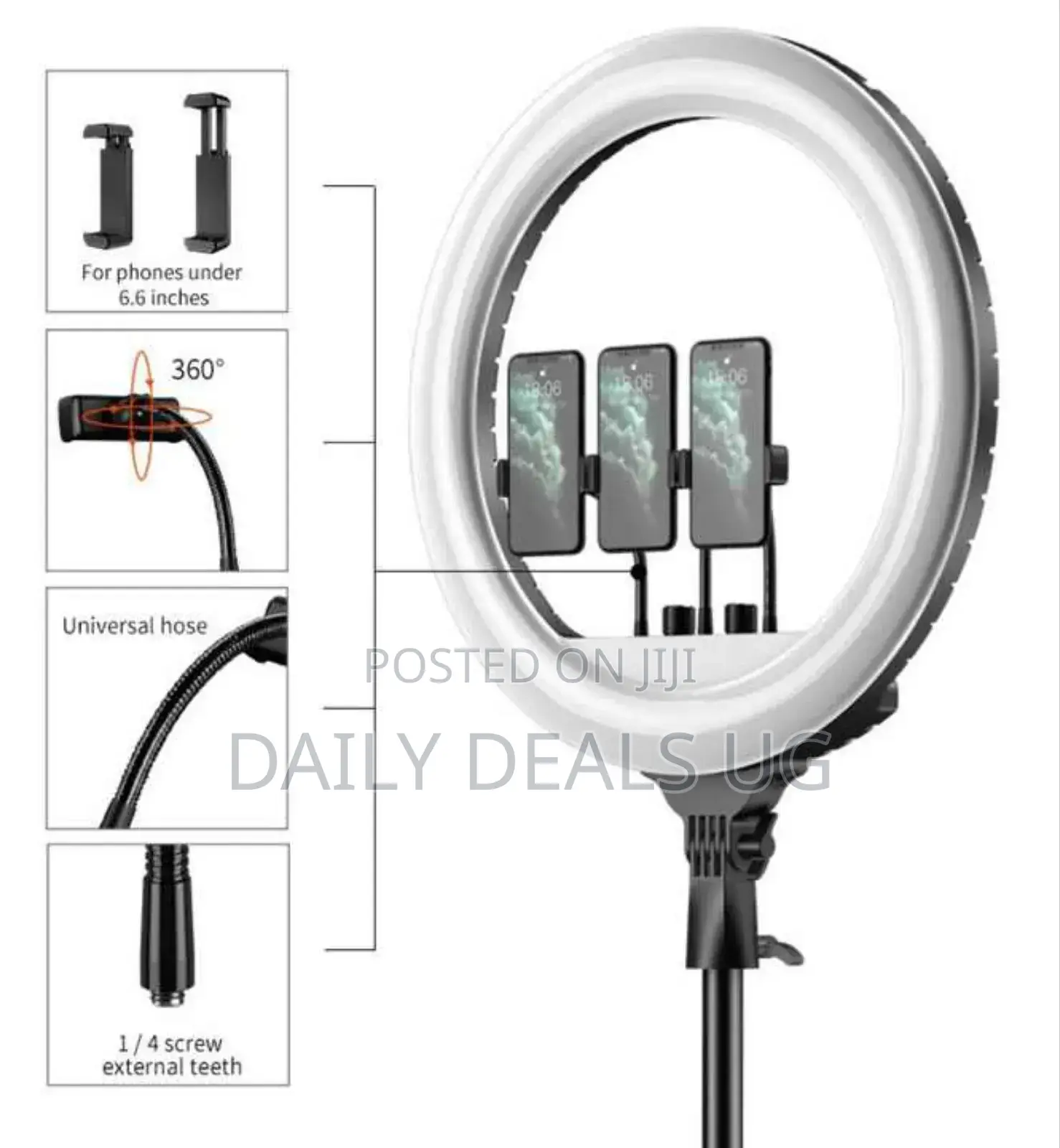 18 Inch80 W Led Ring Light With Stand 3000-6500 Lighting