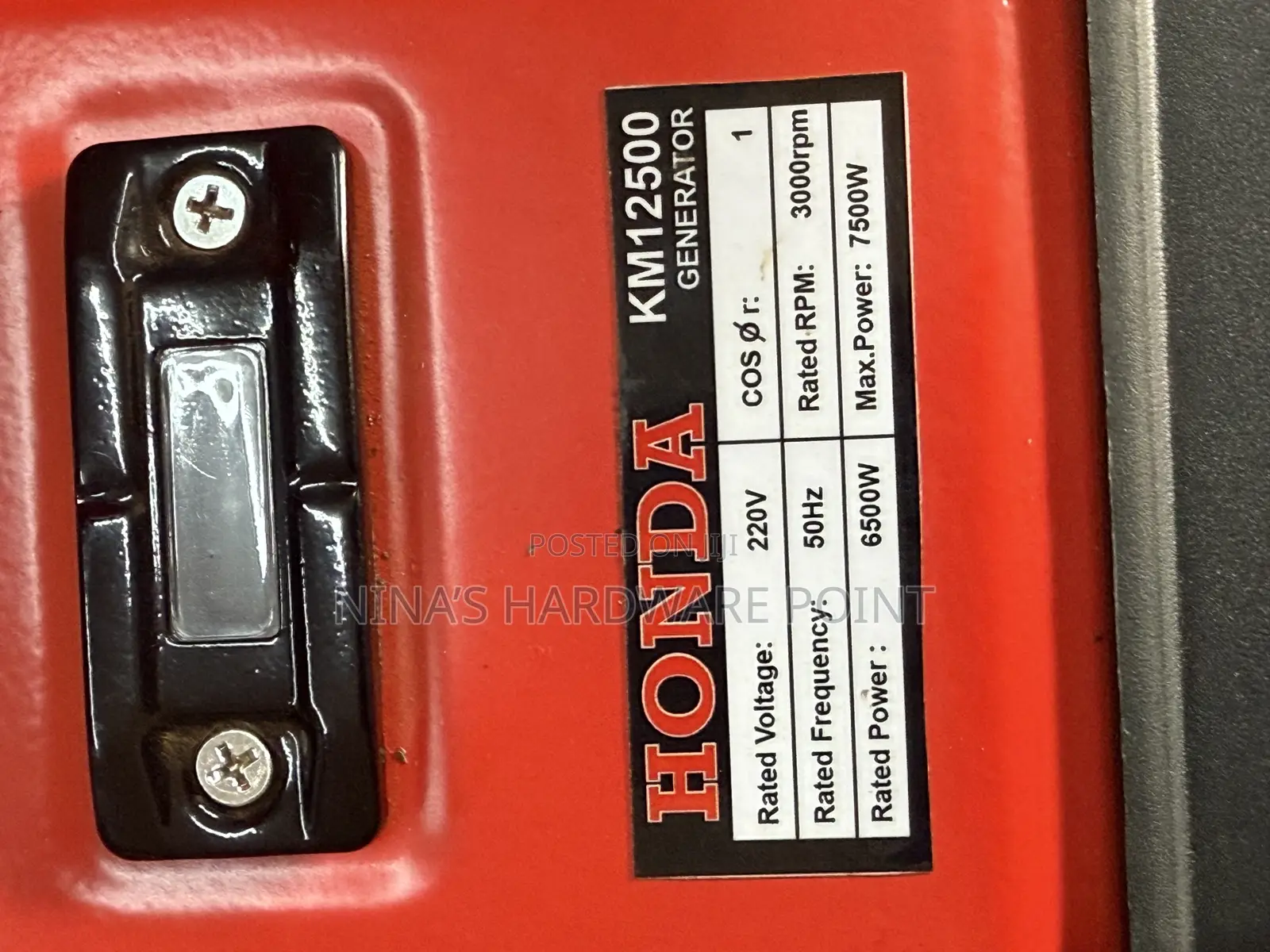 Honda Generator 7500w