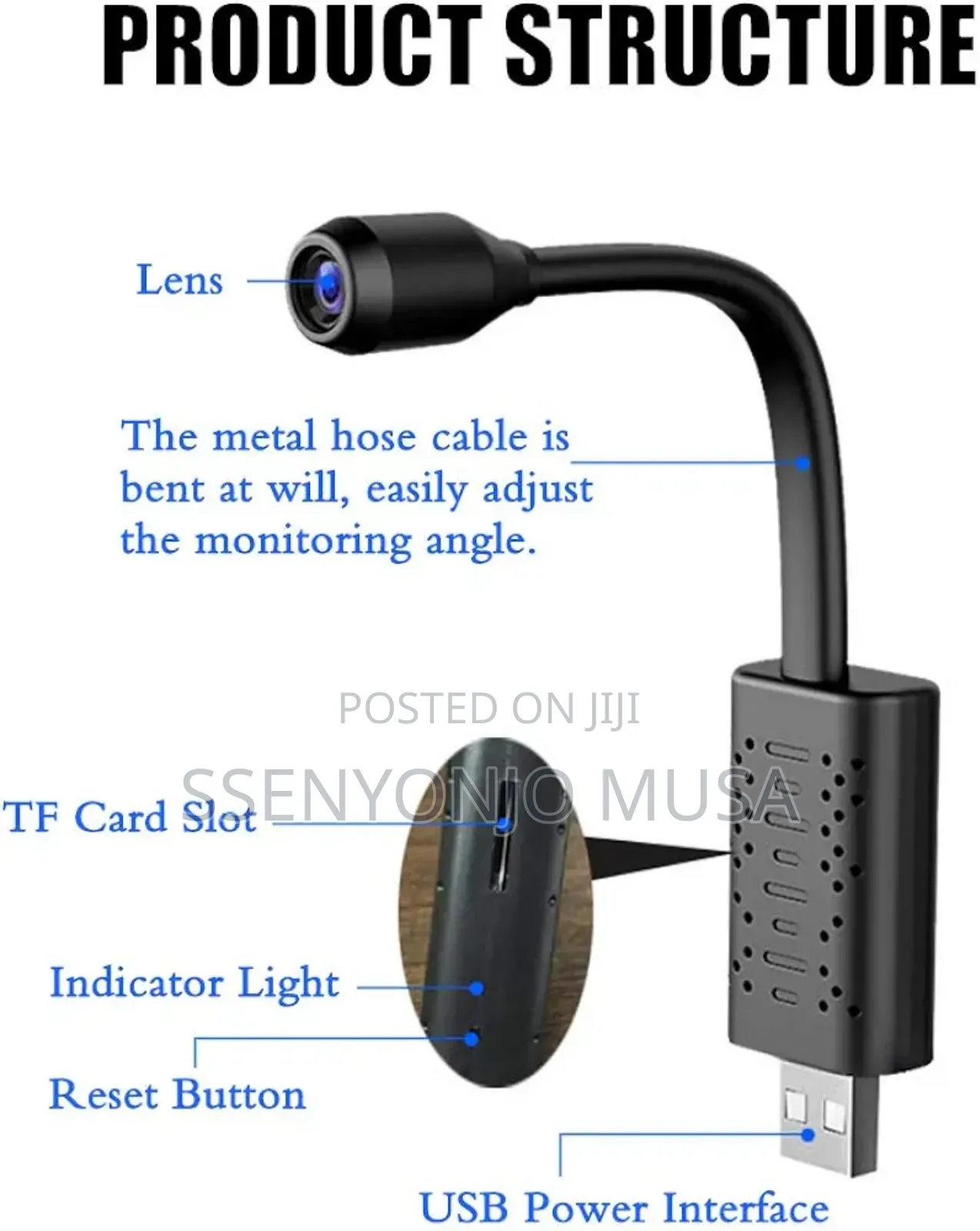 U21 Mini Smart Wifi Camera - 1080p Hd, Motion Detection
