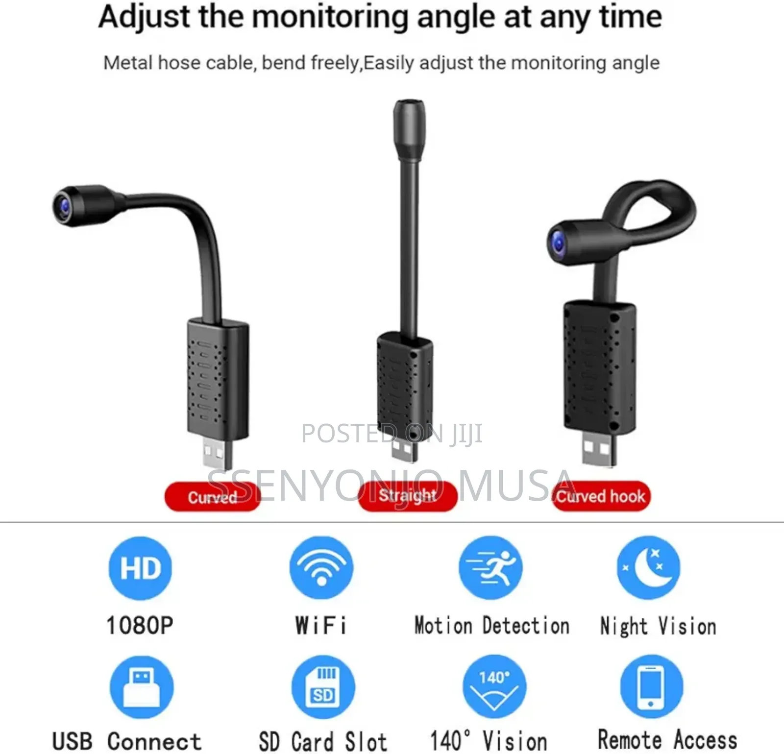 U21 Mini Smart Wifi Camera - 1080p Hd, Motion Detection