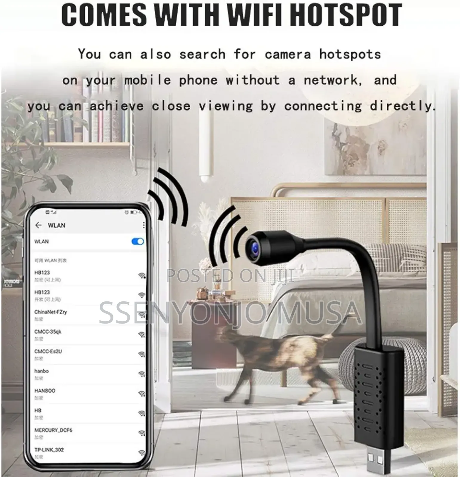 U21 Mini Smart Wifi Camera - 1080p Hd, Motion Detection