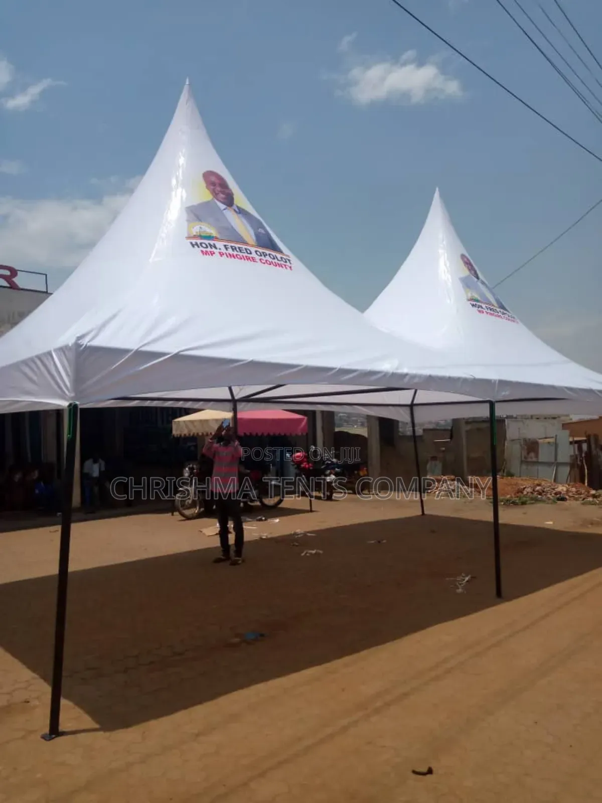 100seater Tent Canopy Without Flaps With Logo if Needed