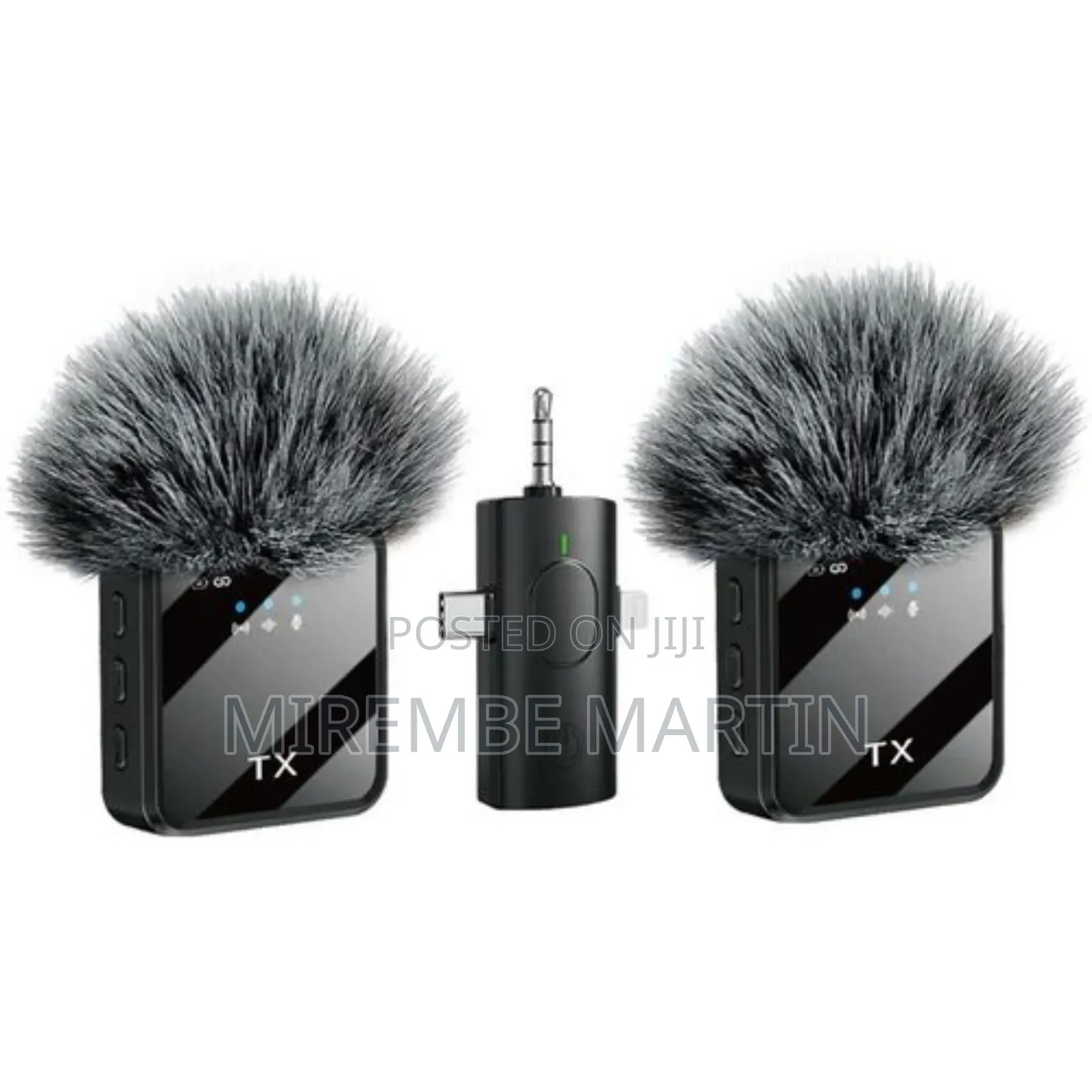 3 in 1 Wireless Microphone for Android Wireless Lavalier Mic