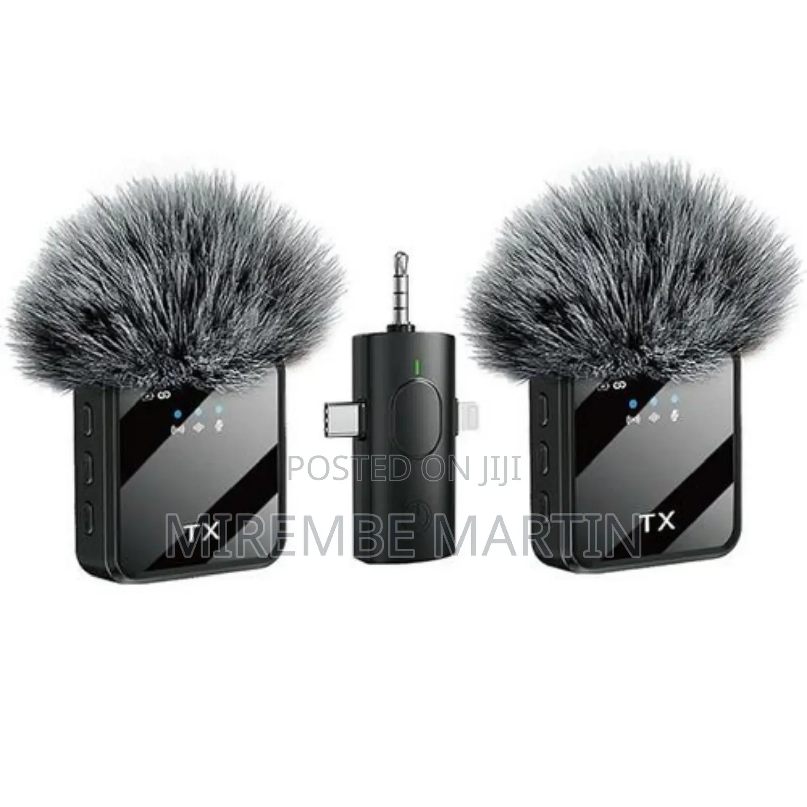 3 in 1 Wireless Microphone for Android Wireless Lavalier Mic