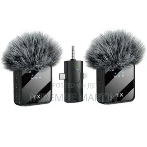 3 in 1 Wireless Microphone for Android Wireless Lavalier Mic