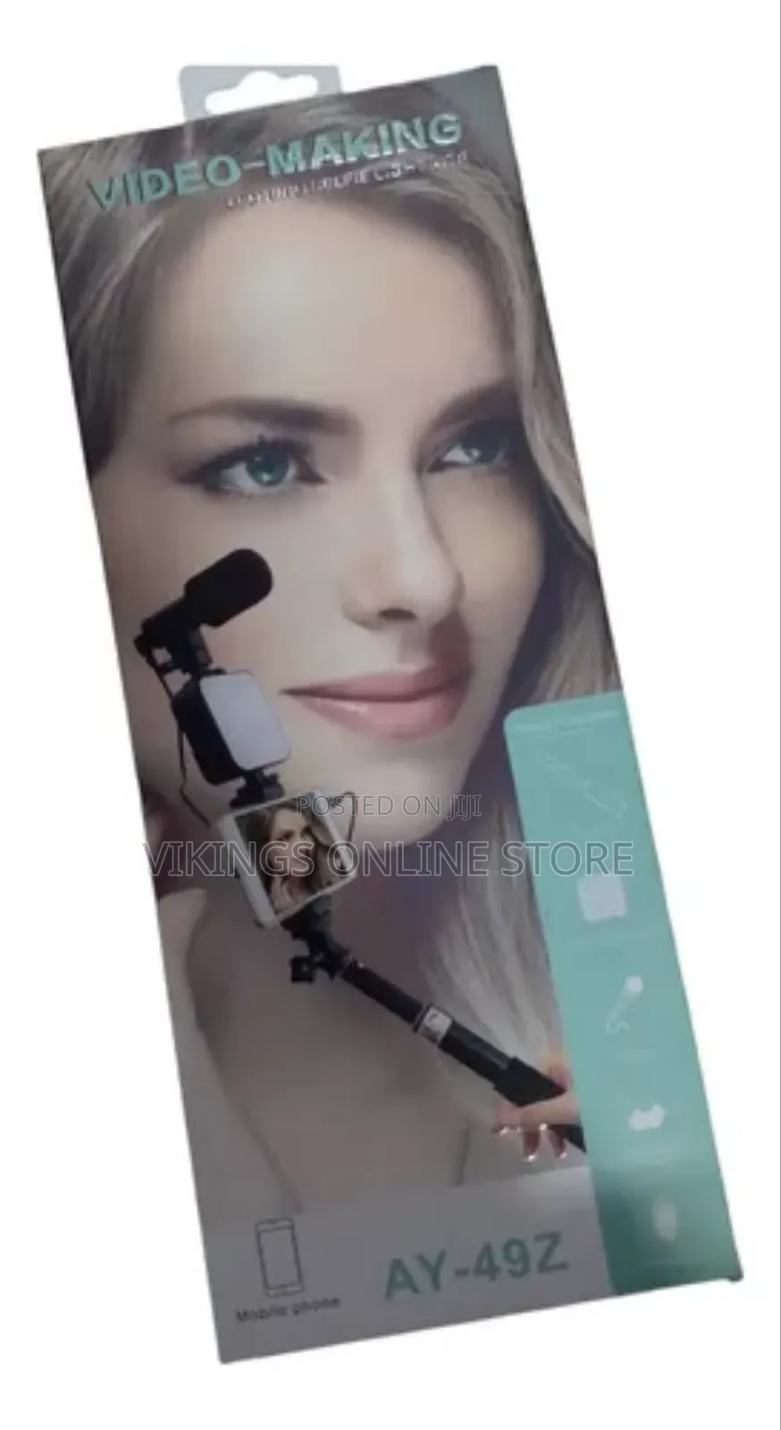 Ay49z Tripod + Light + Microphone