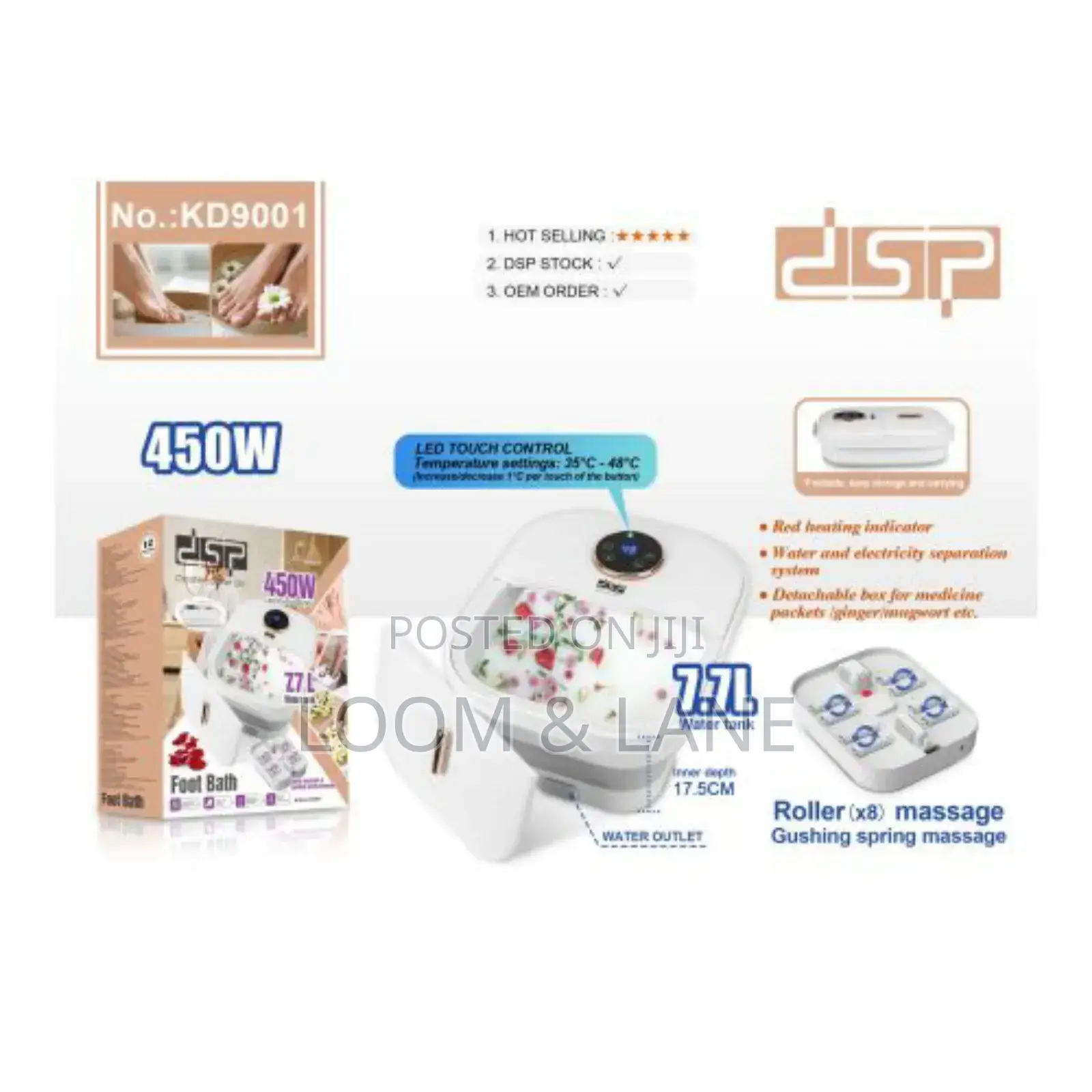 Dsp Digital Heavy Duty Foot Bath Roller Massager