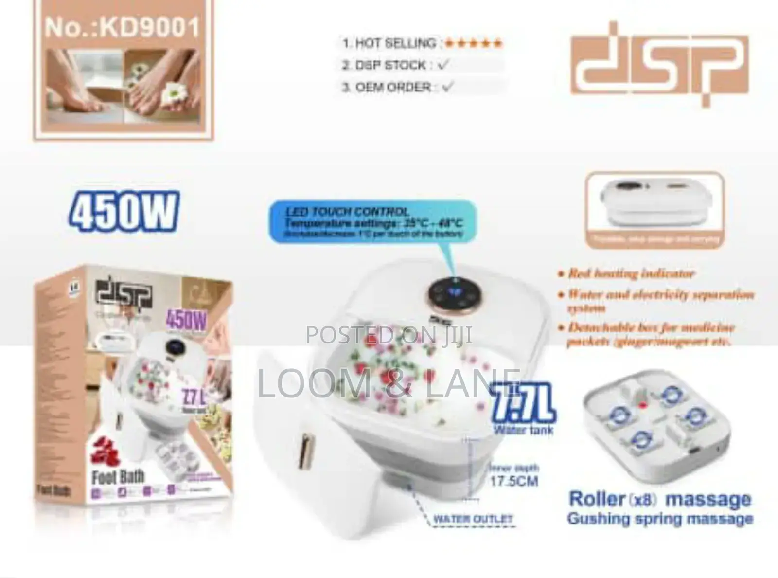 Dsp Digital Heavy Duty Foot Bath Roller Massager