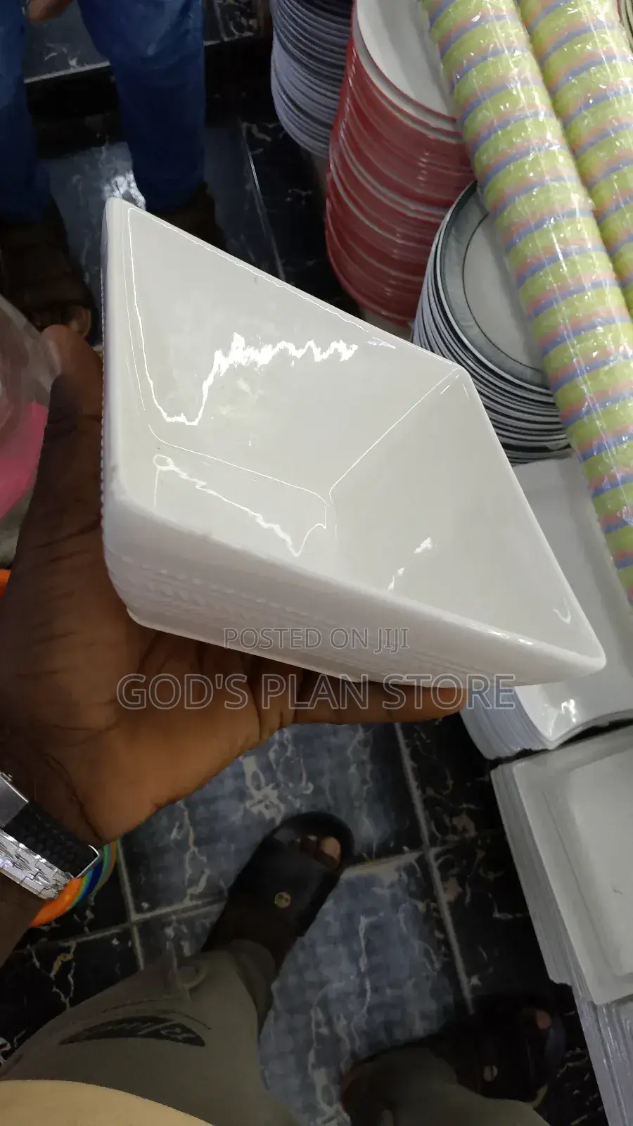 Square Ceramic Bowls 12pcs