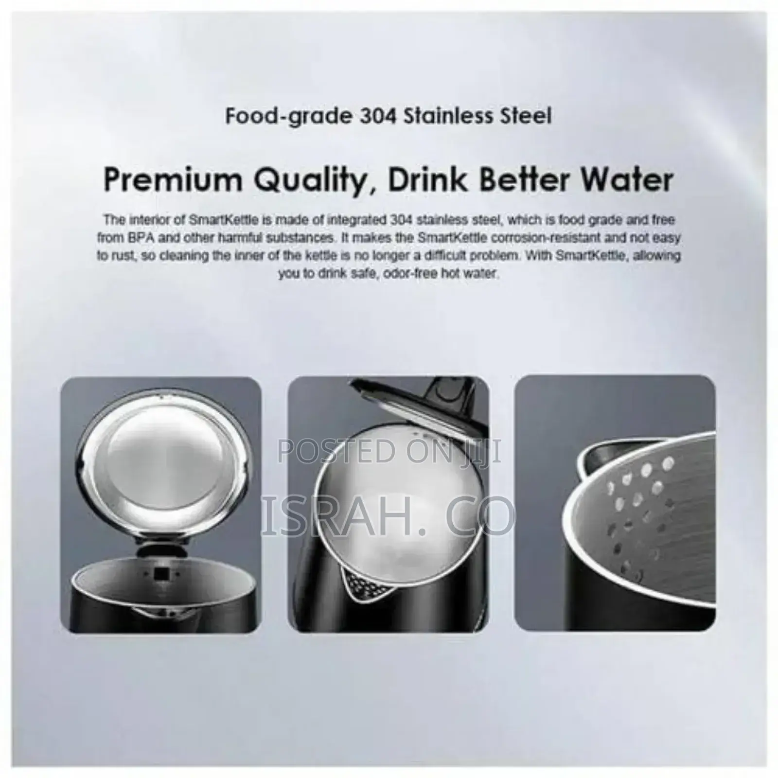 Oraimo Electric Stainless Steel Double-Wall Design Precise