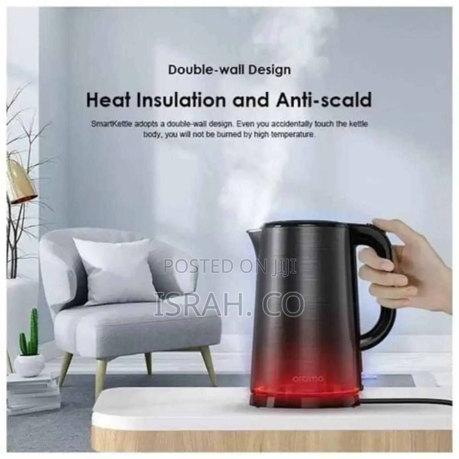 Oraimo Electric Stainless Steel Double-Wall Design Precise