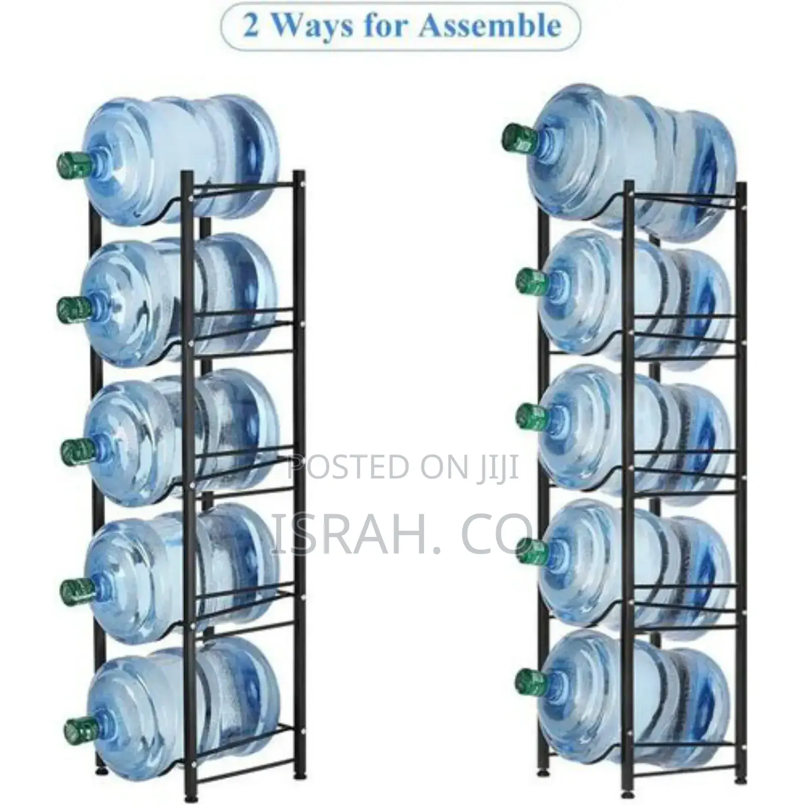 Water Cooler Jug Rack 5 Tier, Water Jug Holder 5