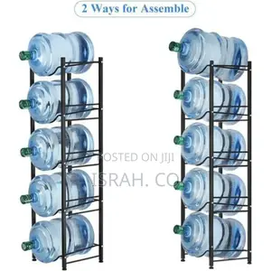 Water Cooler Jug Rack 5 Tier, Water Jug Holder 5
