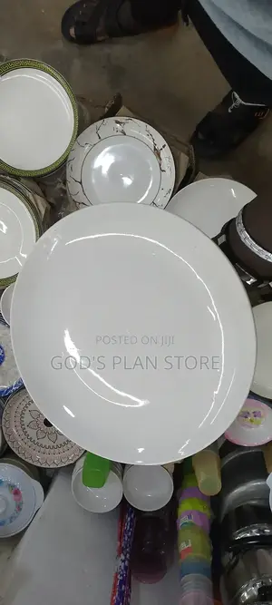 White Ceramic Plates 12pcs (Dinner Plates)