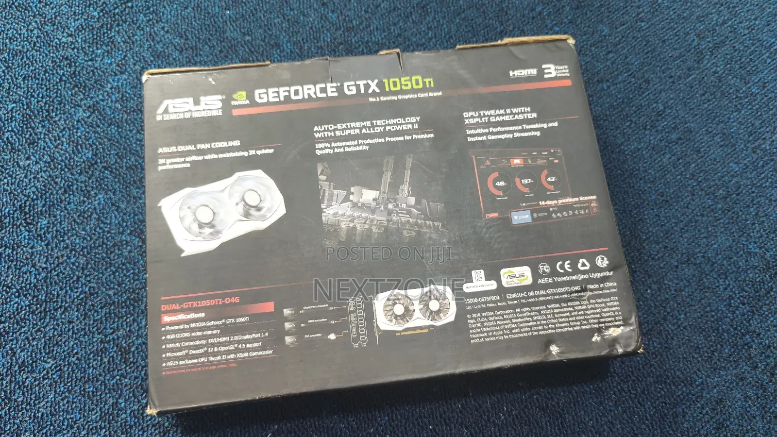 Asus Gtx1050ti Dual No Power Needed Graphics Card