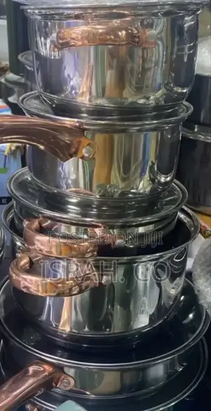 12-Piece Cookware Set, Made of Stainless Steel With Copper