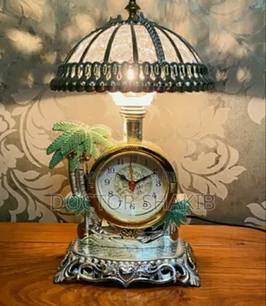 Classic Art Bed Side Lamp With Alarm Clock