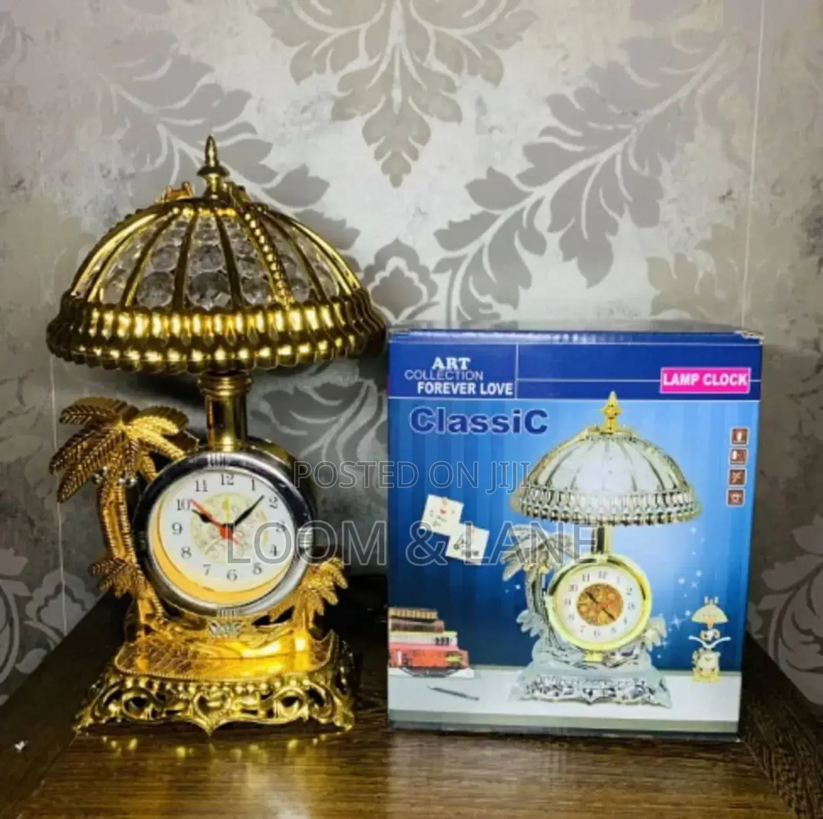 Classic Art Bedside Lamp With Alarm