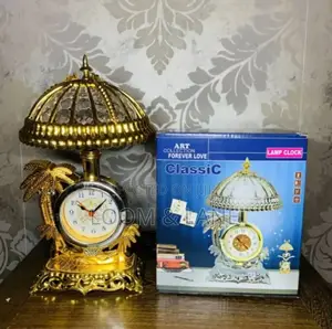 Classic Art Bedside Lamp With Alarm