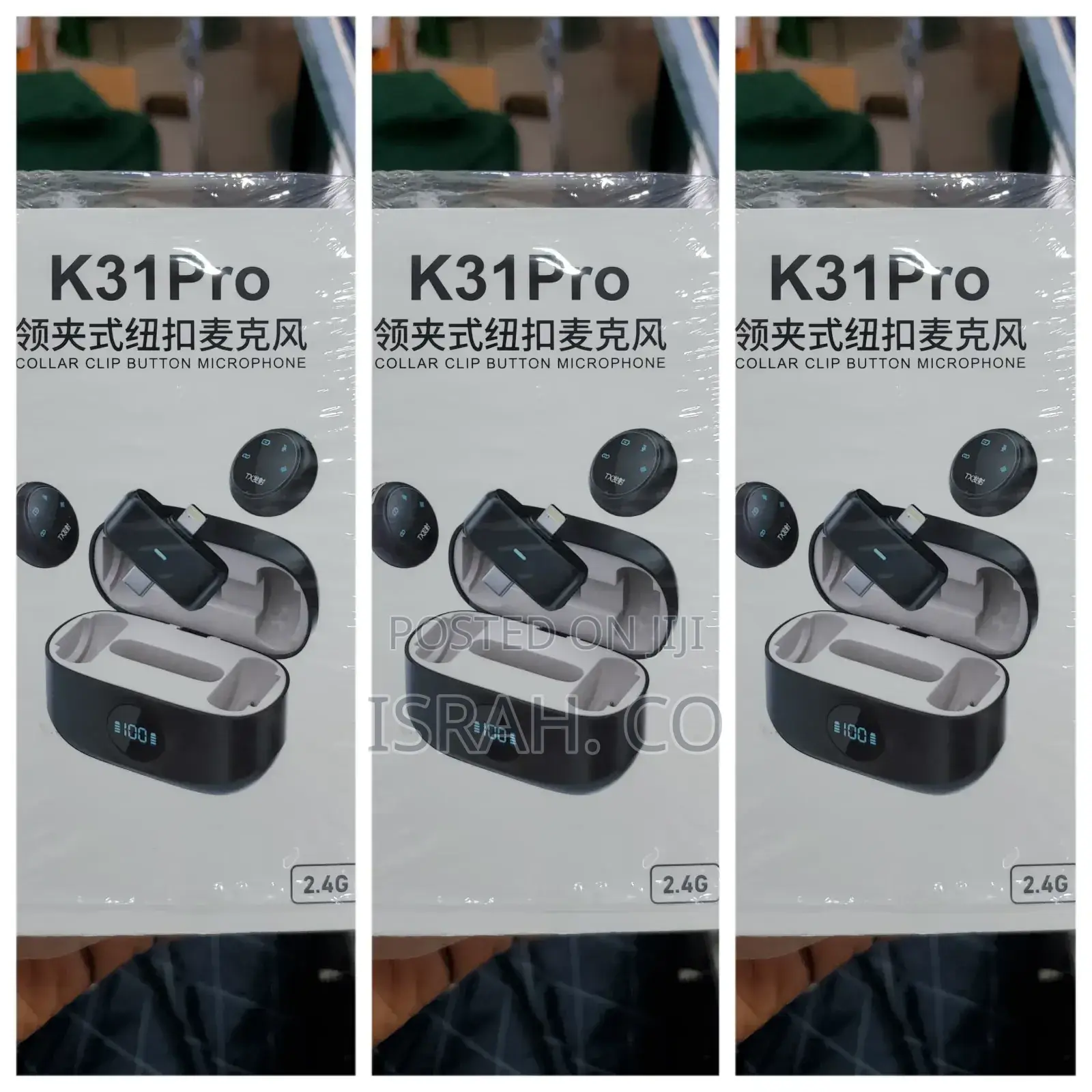  Pro Collar Clip Button Microphone,