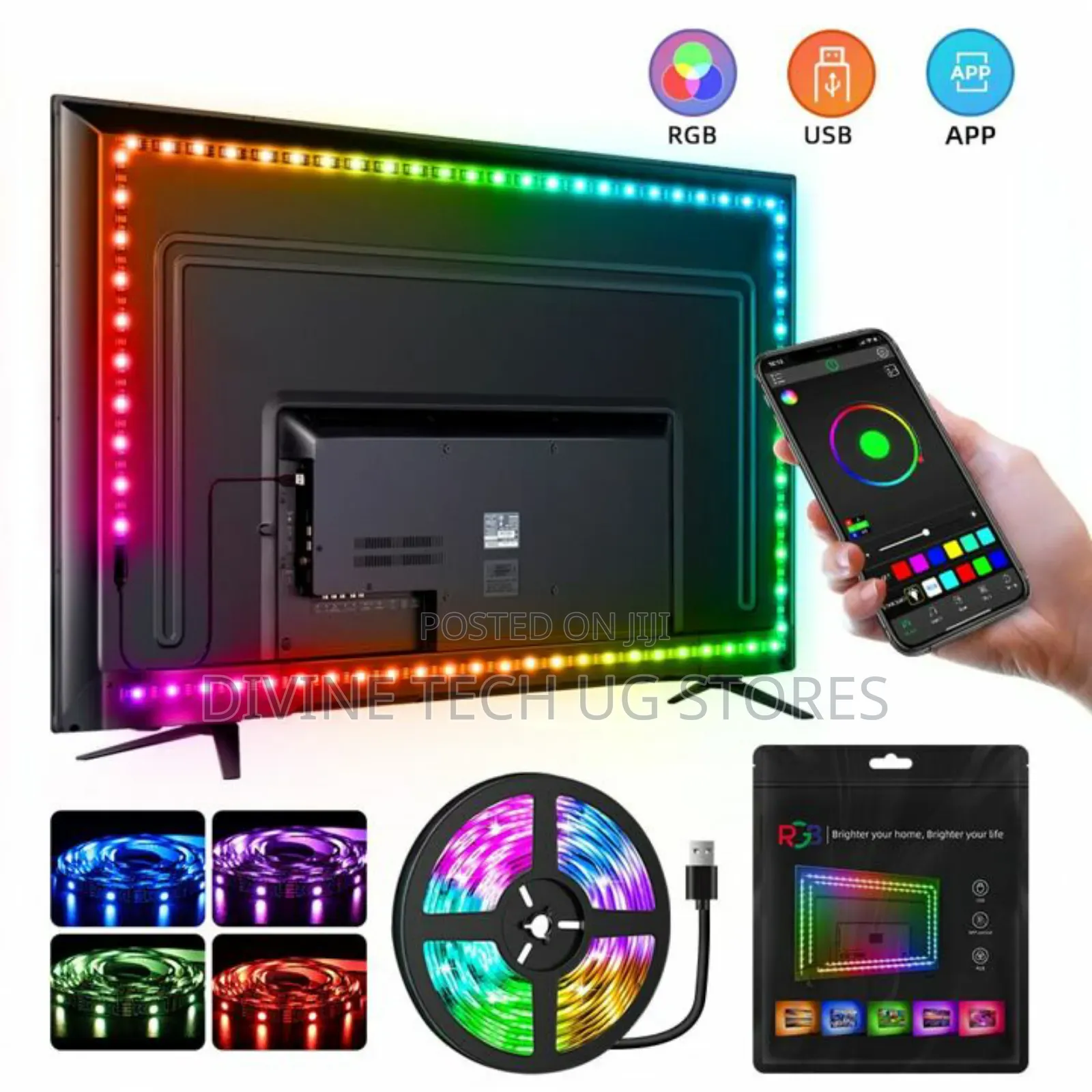 Graphics Tv Strip Light, Tv Strip Light-With Full Color -5m