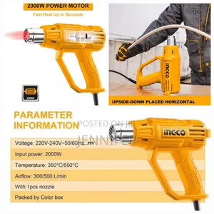 Ingco Heat Gun, 2000w Heavy Duty