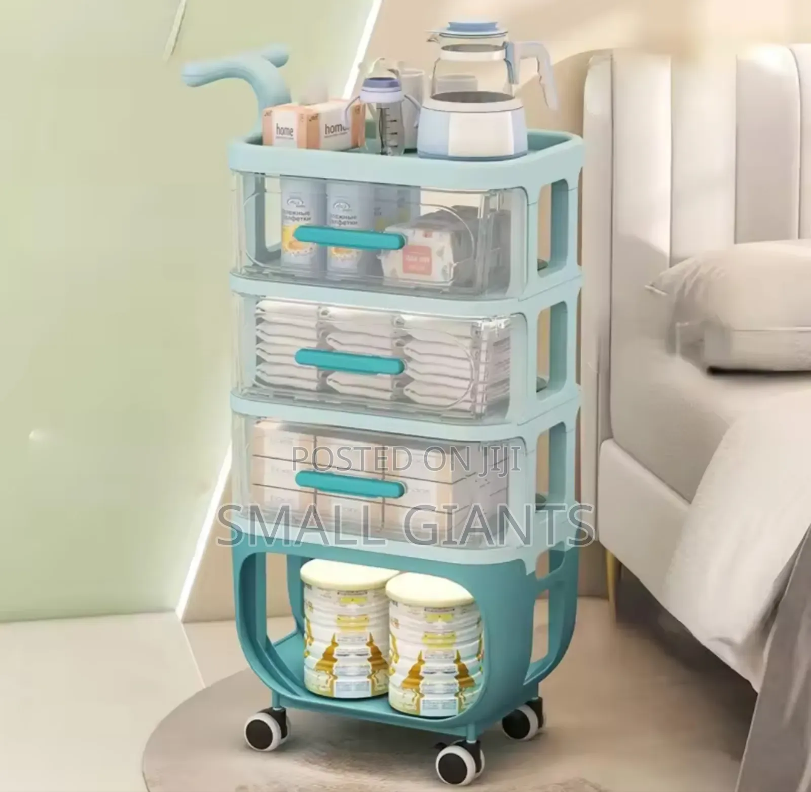 Plast 4-Tier Storage Wagon/ Drawer