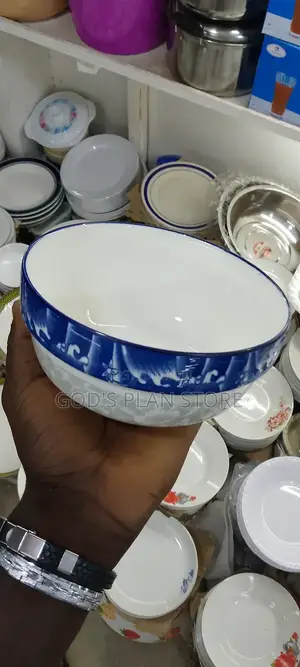 Ceramic Dinner Bowls 12pcs Blue