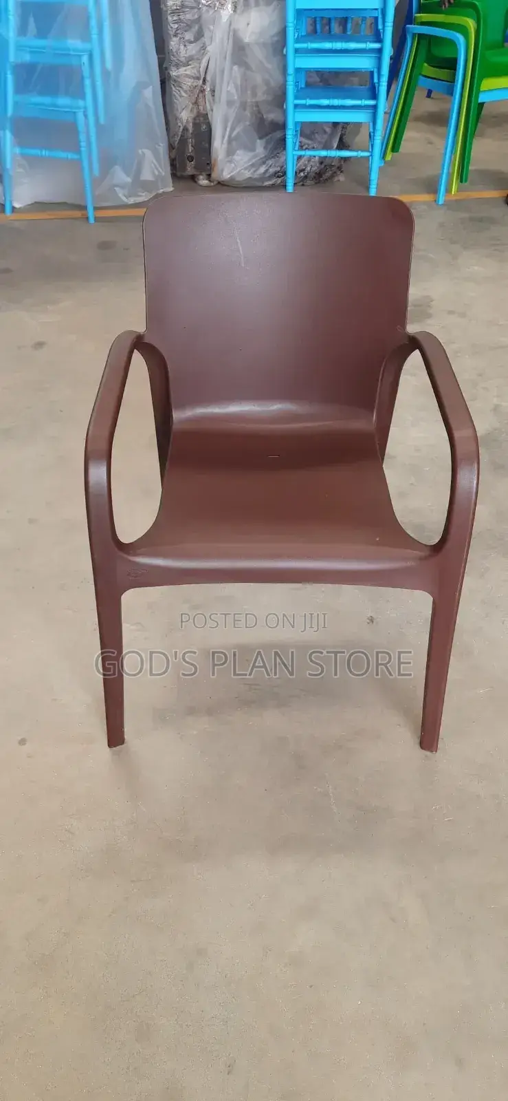 Executive Plastic Chairs (Brown)