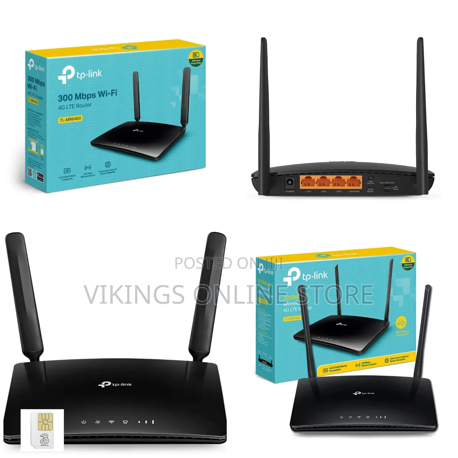 Tp-Link Tl-Mr6400 300mbps Wi-Fi 4g Lte Router