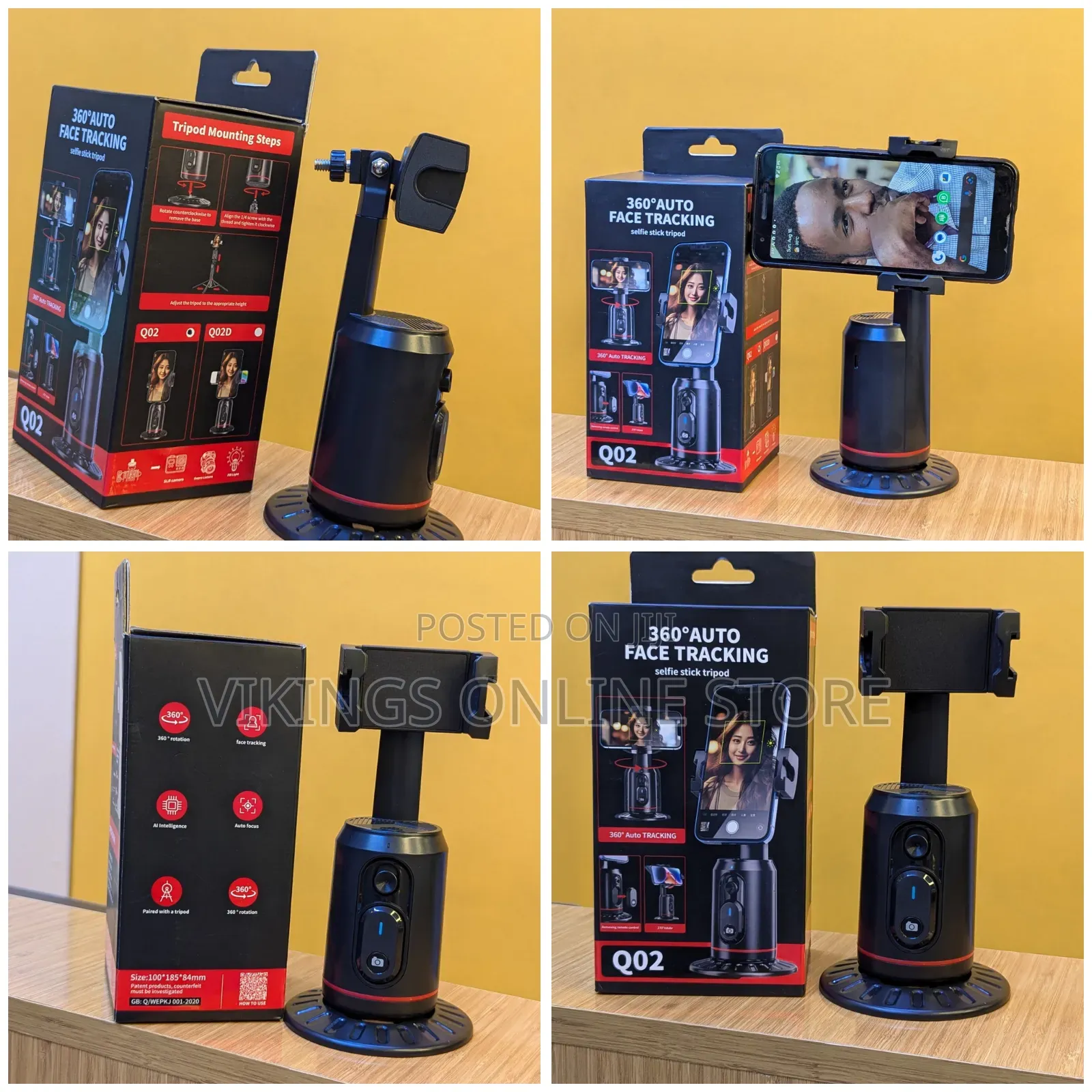 Selfie Tripod With 360° Automatic Face Tracking