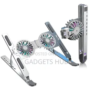 Foldable Laptop Holder Stand Double
Cooling Fan