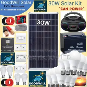 30w Solar Kit (30w Commercial Solar Energy System Full Kit)