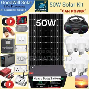50w Solar Kit (50w Commercial Solar Energy System Full Kit)