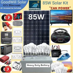 85w Solar Kit (85w Commercial Solar Energy System Full Kit)