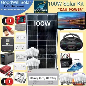 100w Solar Kit (100w Commercial Solar Energy System Full Kit