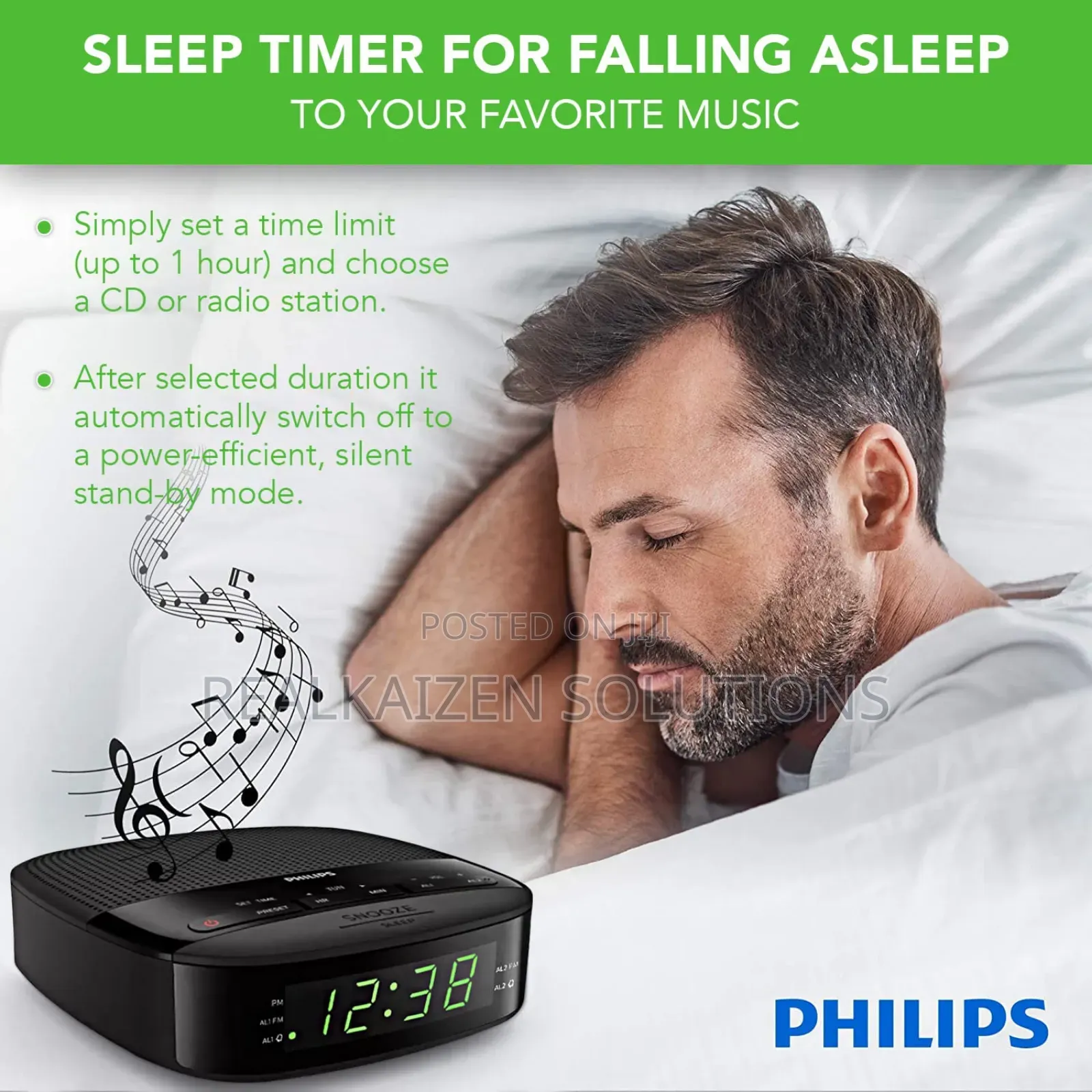 Philips Led Digital Radio Dual Alarm Clock
