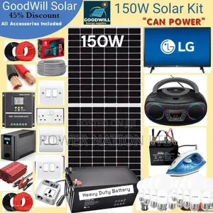 150w Solar Kit (150w Commercial Solar Energy System Full Kit