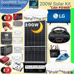 200w Solar Kit (200w Commercial Solar Energy System Full Kit