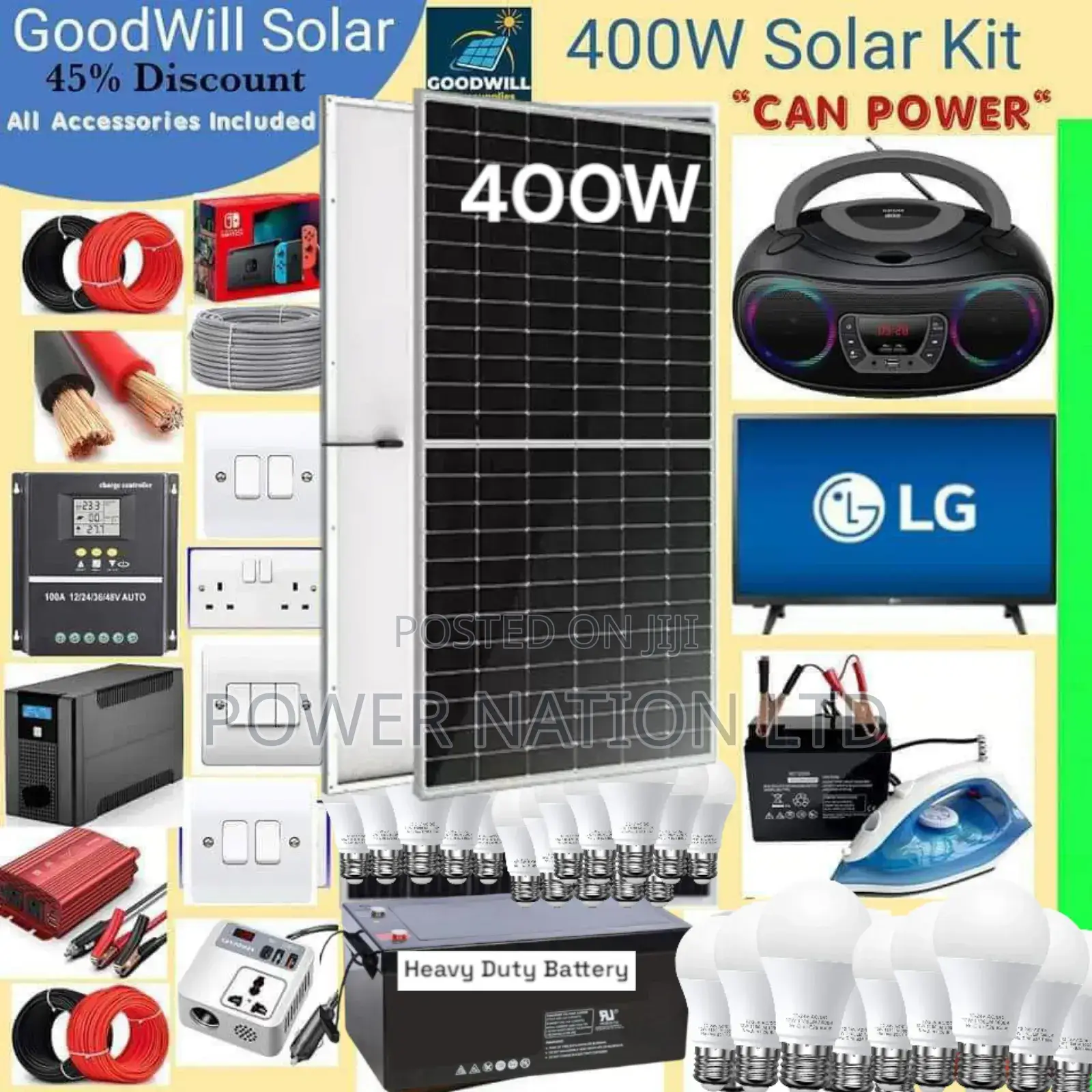 400w Solar Kit (400w Commercial Solar Energy System Full Kit