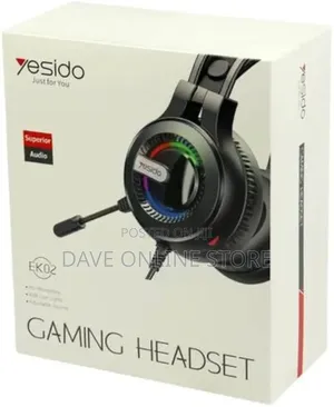 Yesido Ek02 Gaming Headset With RGB Lights for Playstation,