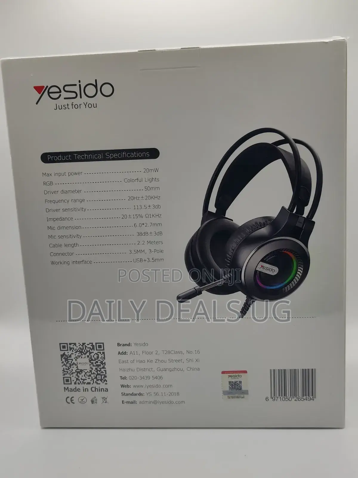 Yesido Gaming Headset Ek02