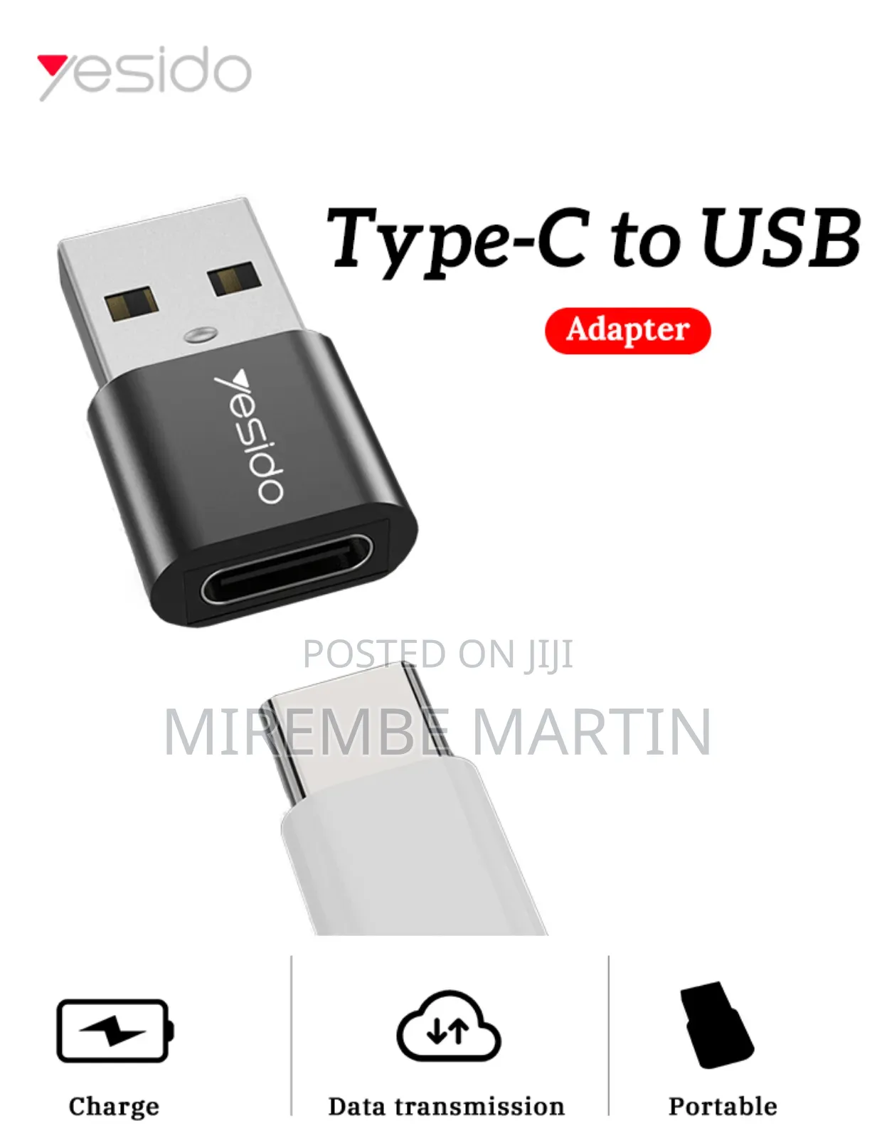 Yesido Gs09 Mini Aluminum Alloy Usb Type-C U-Disk Cardreader