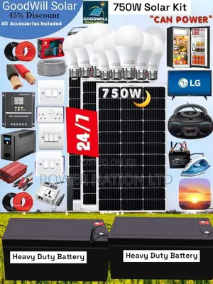 750w Solar Kit (750w Commercial Solar Energy System Full Kit