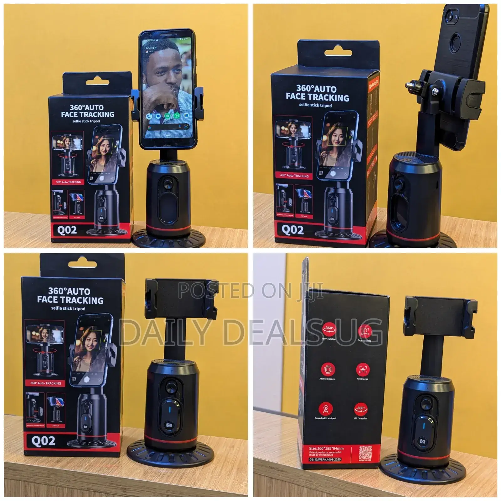 Q02 Auto Face Tracking Phone Tripod