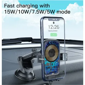 C118 Suction Cup 15w Qi Wireless Charger Holder