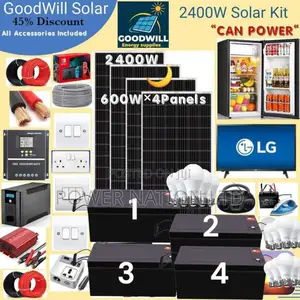 2400w Solar Kit (2400w Commercial Solar Energy System Kit)