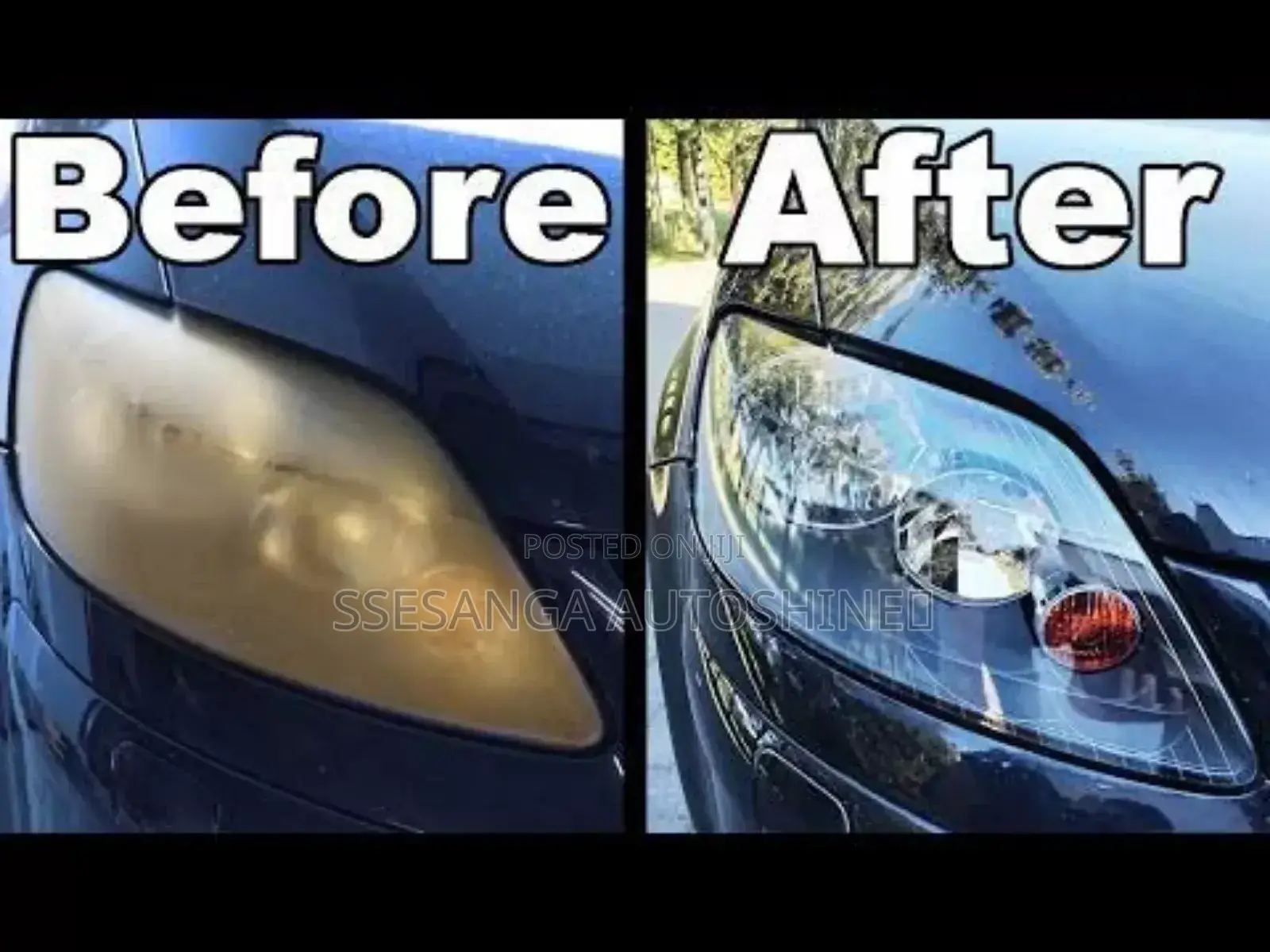Car Head Lights Cleaning