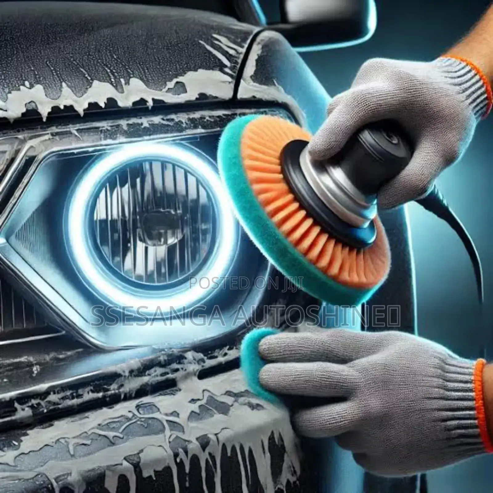 Car Head Lights Cleaning